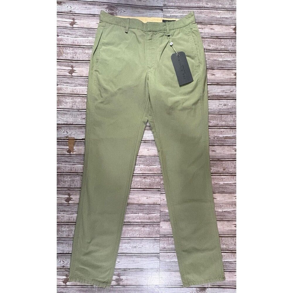 Rag & Bone skinny chino pants size 32 color olive made in USA NWT